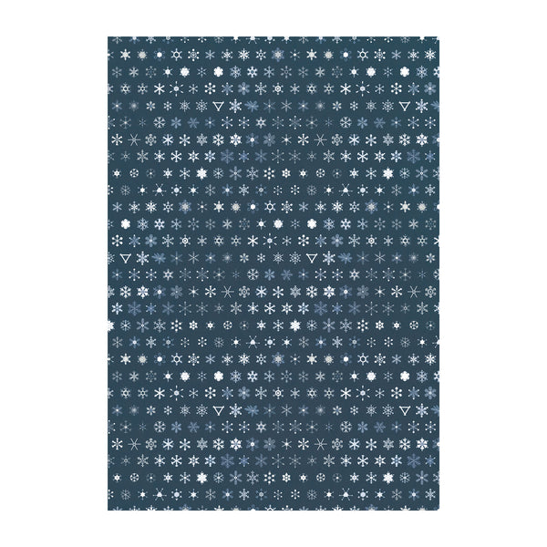 Christmas wrapping paper with snowflakes pattern