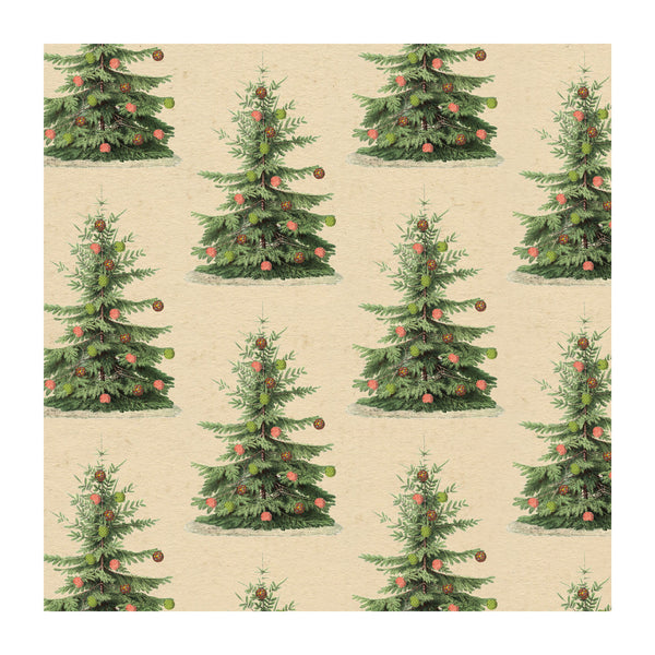 Detail from Christmas tree wrapping paper