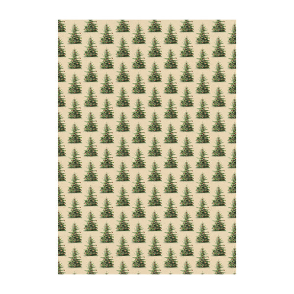 Christmas tree wrapping paper