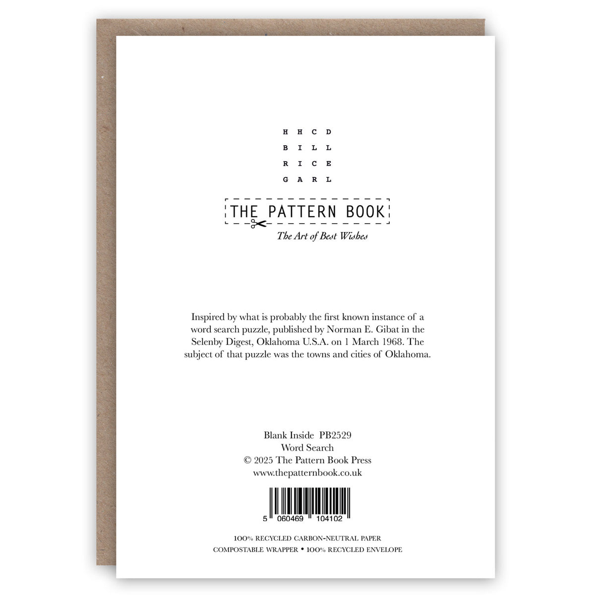 Birthday Word Search – The Pattern Book