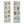 Vintage-style illustrations of flowers and their names and associated meanings printed on the front and back of a bookmark. 