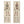 Bookmark with anatomical pictures of a skeleton, front and back, with text keys to the different bones. 