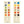 Bookmark with front and back images depicting color swatch charts with text labels on a beige background