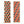 Front and back bookmark designs with two vertical geometric patterned panels in red, dark grey and green